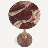 Levi Drink Table, Red Levanto