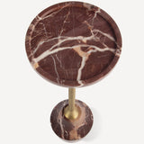 Noah Drink Table, Red Levanto