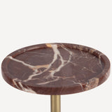 Noah Drink Table, Red Levanto