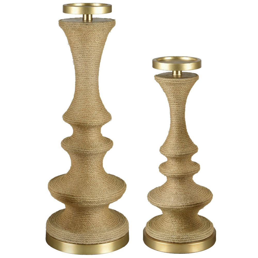 La Boheme Candleholders, Brown-Accessories-High Fashion Home