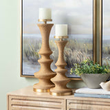 La Boheme Candleholders, Brown-Accessories-High Fashion Home