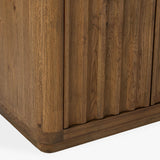 Labelle 4 Door Buffet, Tan Oak-Furniture - Storage-High Fashion Home