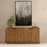 Labelle 4 Door Buffet, Tan Oak-Furniture - Storage-High Fashion Home