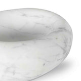 Lagoon Marble Bowl, White-Accessories-High Fashion Home