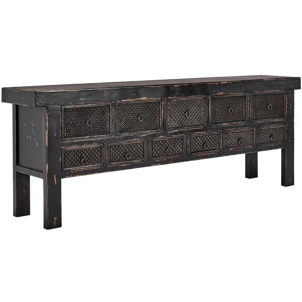 Lahey Console Table, Antique Black-Furniture - Accent Tables-High Fashion Home