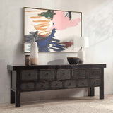 Lahey Console Table, Antique Black-Furniture - Accent Tables-High Fashion Home