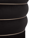 Lakka Ottoman, Black-Furniture - Chairs-High Fashion Home