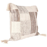 Lamar Pillow, Gray/Ivory