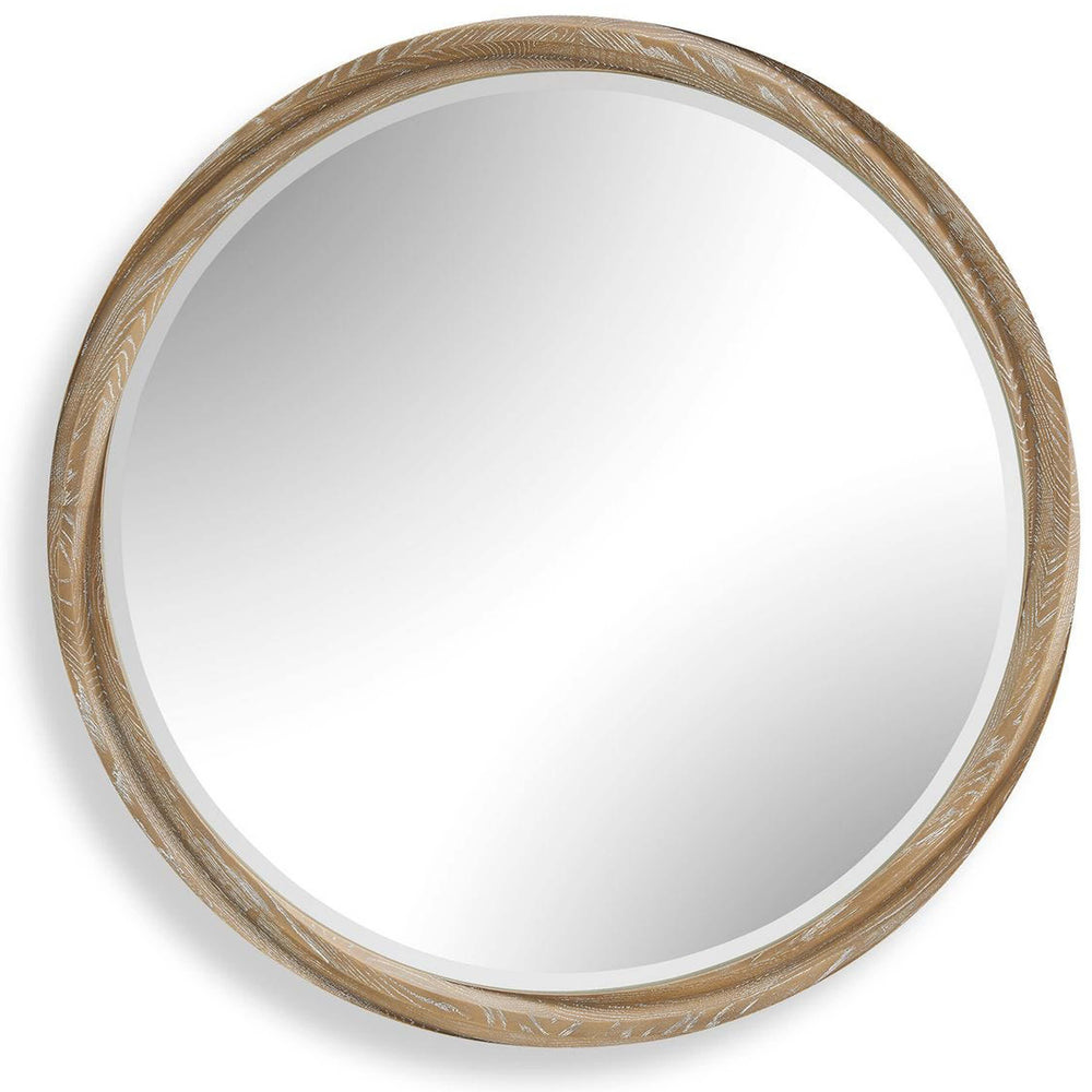 Landry Round Mirror, Natural