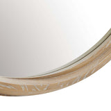 Landry Round Mirror, Natural