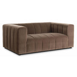 Langham Channeled Sofa, Sintra Taupe-Furniture - Sofas-High Fashion Home