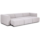 Langham Power Recliner 3 Piece Sectional, Napa Sandstone by Four Hands-Furniture - Sofas-High Fashion Home