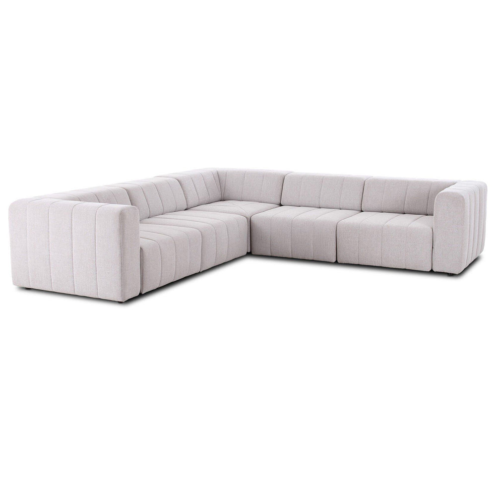Langham Power Recliner 5 Piece Sectional, Napa Sandstone by Four Hands-Furniture - Sofas-High Fashion Home