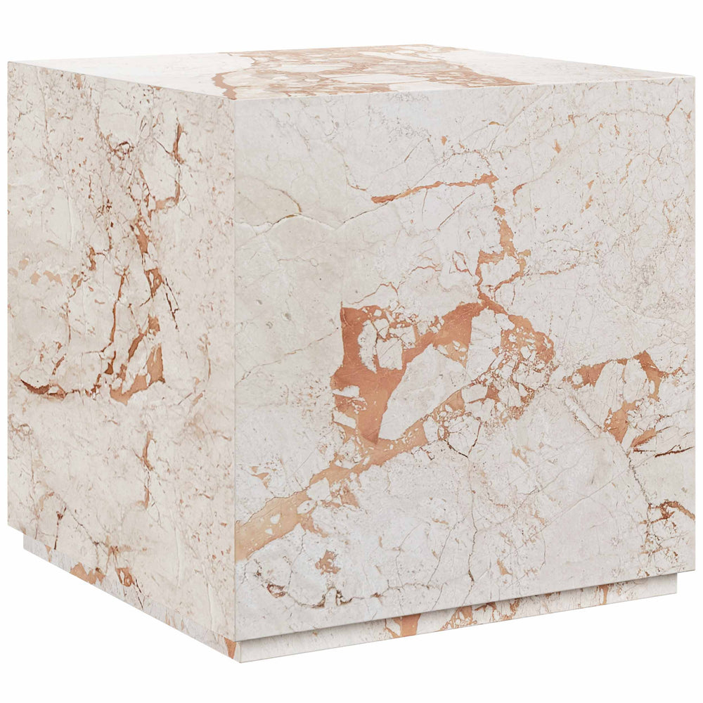 Laros End Table, Cream
