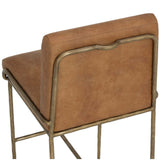 Lathan Leather Barstool, Tan-Furniture - Dining-High Fashion Home