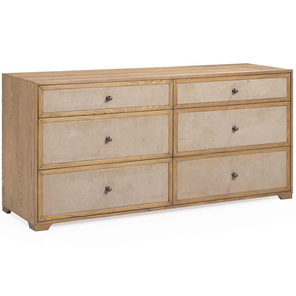 Laurentis 6 Drawer Dresser, Light Taupe