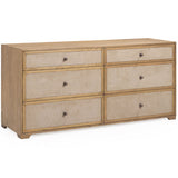 Laurentis 6 Drawer Dresser, Light Taupe