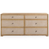 Laurentis 6 Drawer Dresser, Light Taupe