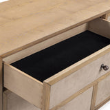 Laurentis 6 Drawer Dresser, Light Taupe