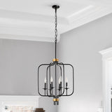 Laurie Round Chandelier, Black-Lighting-High Fashion Home