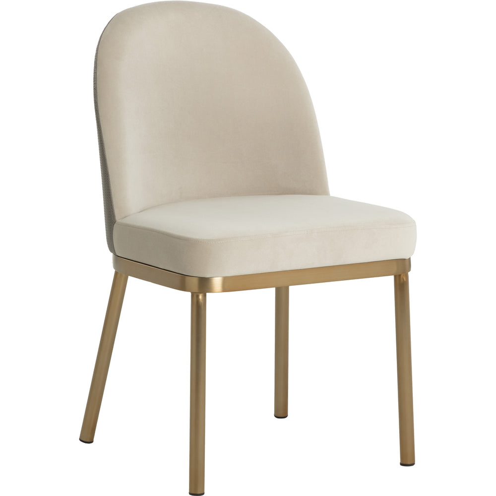 Lavania Dining Chair, Meg Taupe/Porcini Taupe-Furniture - Dining-High Fashion Home