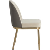 Lavania Dining Chair, Meg Taupe/Porcini Taupe-Furniture - Dining-High Fashion Home