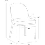 Lavania Dining Chair, Meg Taupe/Porcini Taupe-Furniture - Dining-High Fashion Home