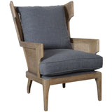 Lawrence Chair, Grayish Blue-Furniture - Chairs-High Fashion Home
