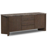 Lawson Media Console, Brown Oak Veneer by Four Hands-Furniture - Storage-High Fashion Home