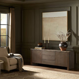 Lawson Media Console, Brown Oak Veneer by Four Hands-Furniture - Storage-High Fashion Home