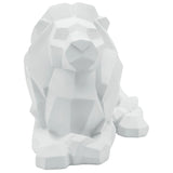Laying Lion, White-Accessories-High Fashion Home