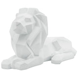 Laying Lion, White-Accessories-High Fashion Home
