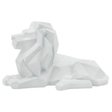 Laying Lion, White-Accessories-High Fashion Home