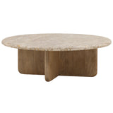 Layna Coffee Table, Beige-Furniture - Accent Tables-High Fashion Home
