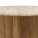 Layna Round Dining Table, Beige