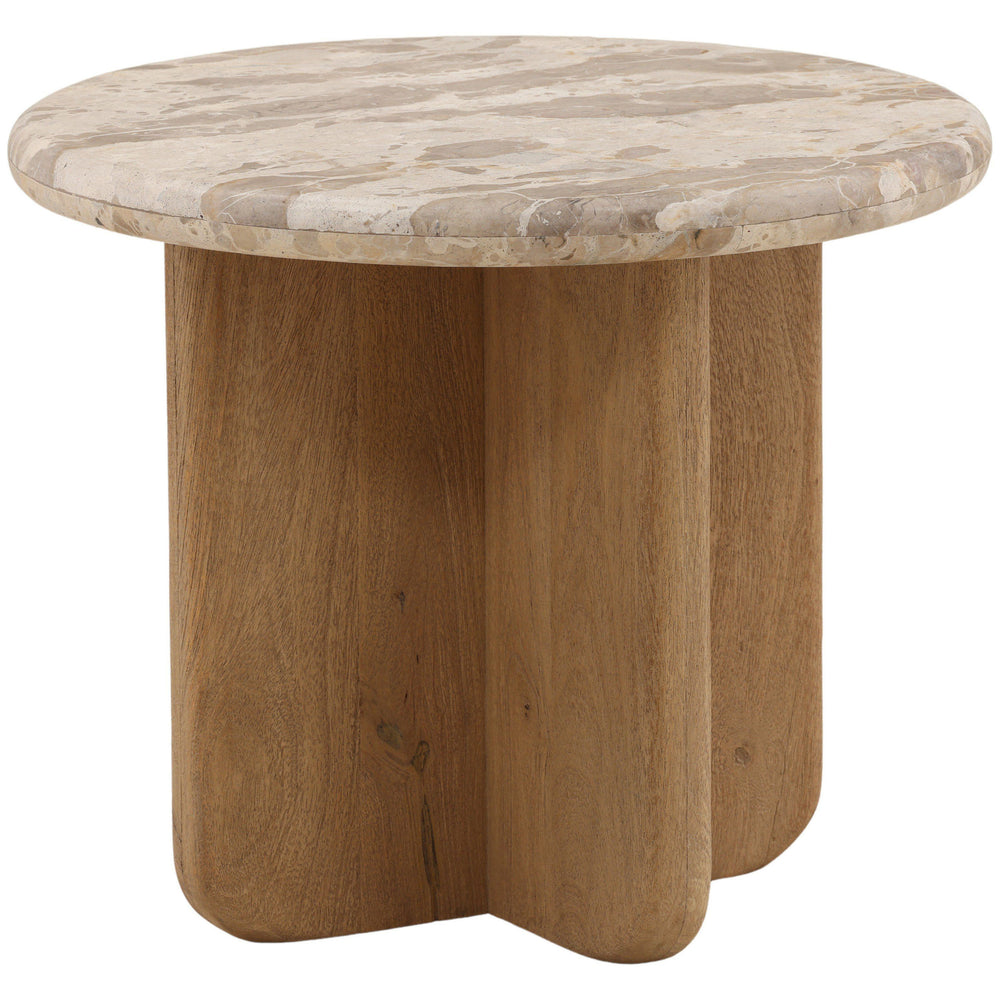 Layna Side Table, Beige