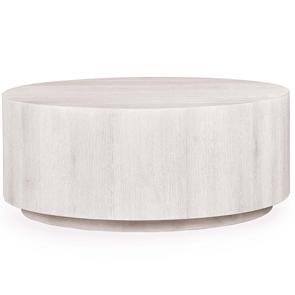 Layne Round Coffee Table, Milk White-Furniture - Accent Tables-High Fashion Home