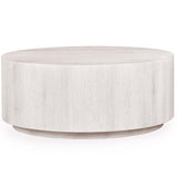 Layne Round Coffee Table, Milk White-Furniture - Accent Tables-High Fashion Home
