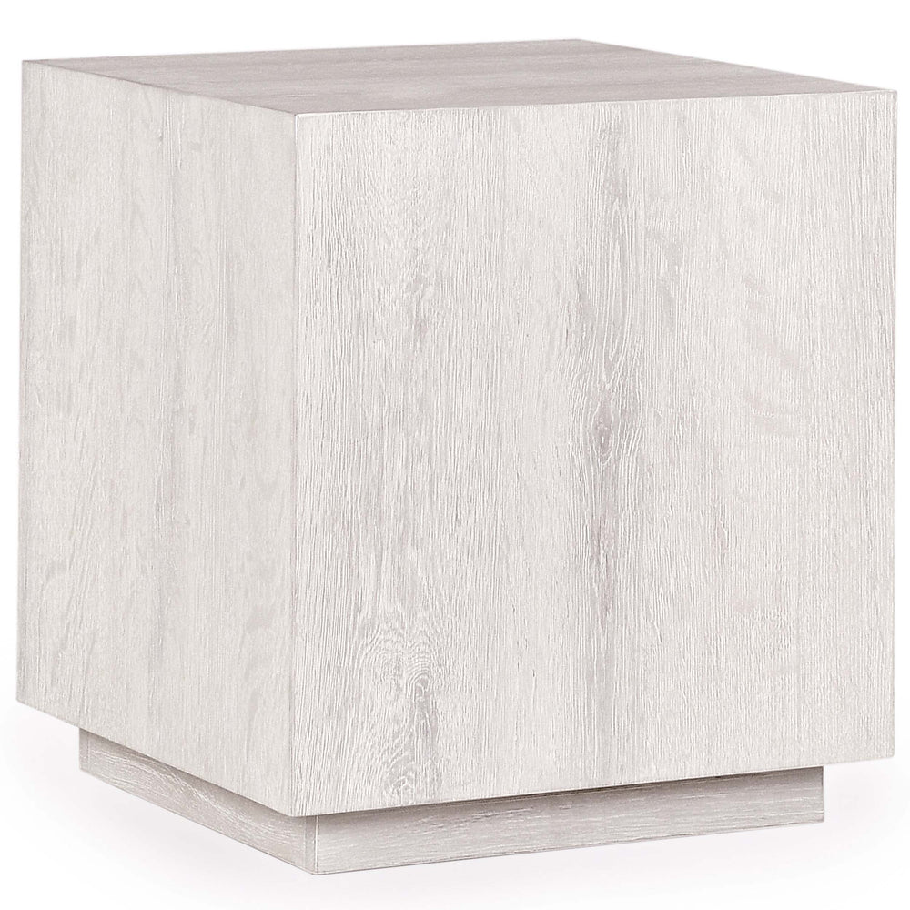 Layne Square End Table, Milk White
