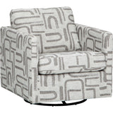 Layne Swivel Chair, Cadmus Ivory-Furniture - Chair-High Fashion Home
