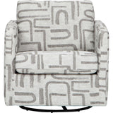 Layne Swivel Chair, Cadmus Ivory-Furniture - Chair-High Fashion Home