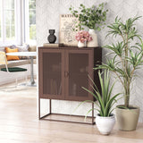 Lazaro Cabinet, Bronze-Furniture - Storage-High Fashion Home