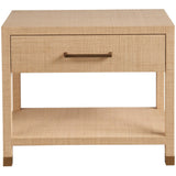 Leah Nightstand, Raffia-Furniture - Bedroom-High Fashion Home