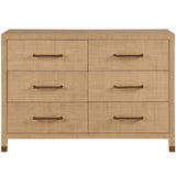 Leah dresser, Raffia-Furniture - Storage-High Fashion Home