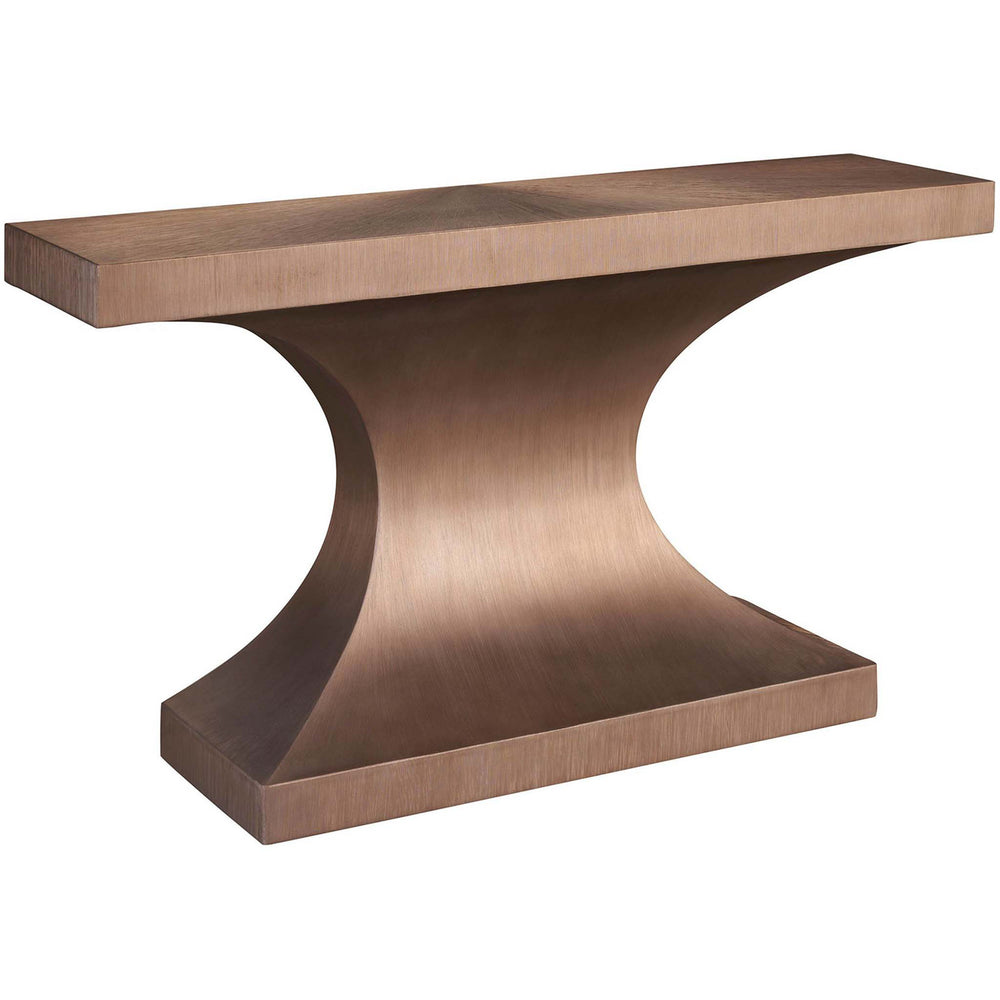 Leander Console Table, Aged Brass-Furniture - Accent Tables-High Fashion Home