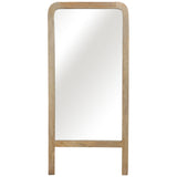 Leaner Footed Mirror, Natural