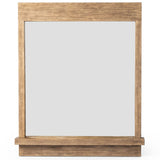 Ledge Wall Mirror, Distressed Light Pine-High Fashion Home