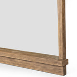 Ledge Wall Mirror, Distressed Light Pine-High Fashion Home