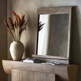 Ledge Wall Mirror, Distressed Light Pine-High Fashion Home