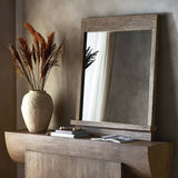 Ledge Wall Mirror, Distressed Light Pine